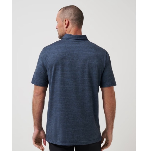 TRAVIS MATHEW MEN’S THE HEATER POLO SHIRT SIZE XL IN NAVY PIMA COTTON BLEND - Picture 2 of 12